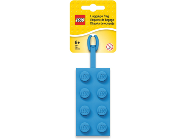 LEGO jmenovka na zavazadlo kostka 2x4 modrá