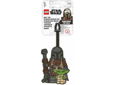 LEGO jmenovka na zavazadlo - Star Wars Mandalorian a Baby Yoda