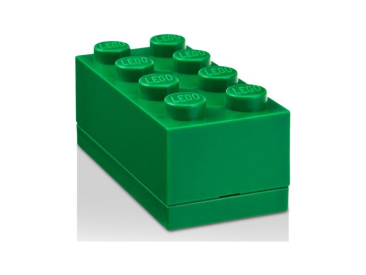 LEGO mini box 46x92x43mm - tmavě zelený