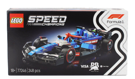 Lego Racing bulls Lego Speed Champion - F1  Vcarb-01 Team Visa Cash App Season 2024 - 248 Pezzi - 248 Pcs Modrá Černá