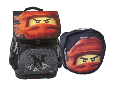 LEGO školní aktovka Optimo, 2 dílný set - Ninjago KAI of Fire