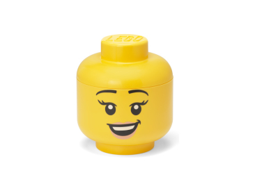 LEGO Storage Head small - šťastná dívka