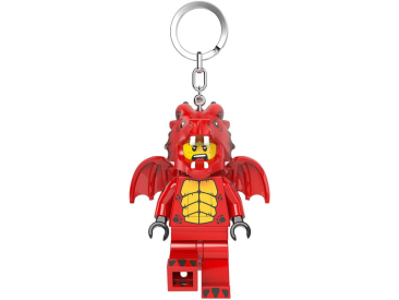 LEGO svítící klíčenka - Červený drak
