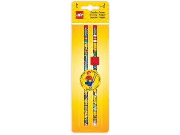 LEGO tužka grafitová s gumou a klipem 2ks - Iconic