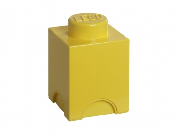 LEGO úložný box 125x125x180mm - žlutý