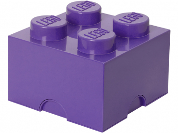 LEGO úložný box 250x250x180mm - fialový