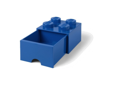 LEGO úložný box s šuplíkem 250x250x180mm - modrý