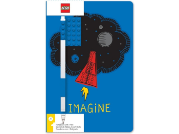 LEGO zápisník A5 s modrým perem Imagine