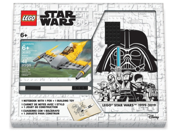 LEGO zápisník A5 s perem Star Wars Naboo Starfighter
