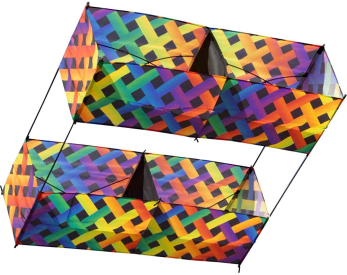 Létající drak Hargrave Box Kite Rainbow Mesh
