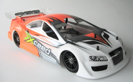 Lexanová karoserie 1/10 190mm Audi A5 včetně křídla a polepů