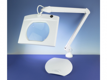 Lightcratt stolní lampa s obdelníkovou lupou