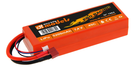 LiPo Akku 7,4 V / 5200 / 45C Pro Racing T-dean