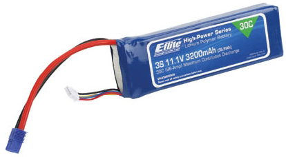 LiPol 11.1V 3200mAh 3čl 30C EC3