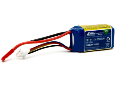 E-flite LiPo 11.1V 300mAh 30C JST