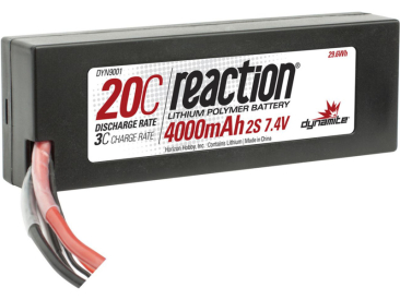 LiPol Reaction Car 7.4V 4000mAh 20C HC EC3