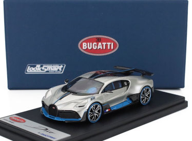 Looksmart Bugatti Divo 2018 1:43 Argent Lesklý - Stříbrný Karbon