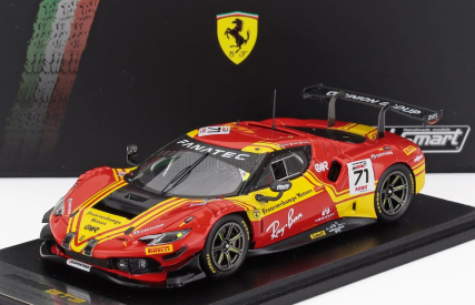 Looksmart Ferrari 296 Gt3 3.0l Twin Turbo V6 Team Af Corse N 71 24h Spa 2024 David Vidales – Vincent Abril – Thomas Neubauer 1:43 Červená Žlutá