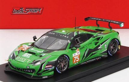 Looksmart Ferrari 488 Gte Evo 3.9l Turbo V8 Team Iron Lynx N 75 1:43, zelená