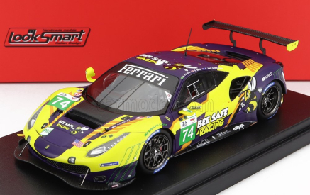 Looksmart Ferrari 488 Gte Evo 3.9l Turbo V8 Team Riley Motortsport N 74 1:43, žlutá