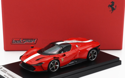 Looksmart Ferrari Daytona Sp3 Closed Roof 2022 1:43 Rosso Scuderia - Červená Bílá