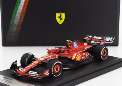 Looksmart Ferrari F1  Sf-24 Team Scuderia Ferrari N 55 3rd Monaco Gp 2024 Carlos Sainz 1:43 Červená Bílá Žlutá
