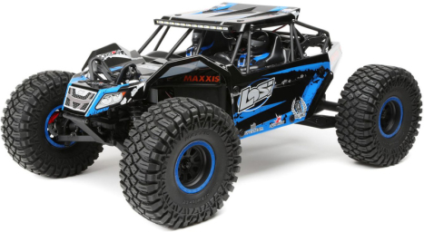 Losi Rock Rey Rock Racer 1:10 4WD AVC RTR modrý