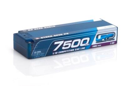 LRP 7500 - TC Stock Spec P5 - 110C/55C - 7.4V LiPo - 1/10 Competition Car Line Hardcase