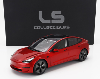 Ls-collectibles Tesla Model 3 2021 1:18 Red Met