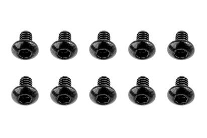 M2x0,4x3mm šroub s imbusouvou půlkulatou hlavou, 10ks.