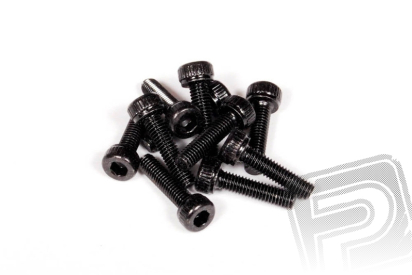 M3x12mm imbusové šrouby s válcovitou hlavou (černé, 10 ks.)