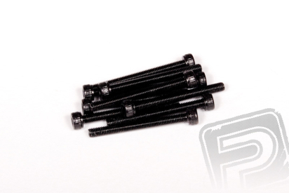 M3x30mm imbusové šrouby s válcovitou hlavou (černé, 10 ks.)
