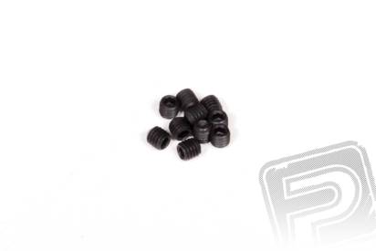 M3x3mm imbusové červíky (černé, 10 ks.)