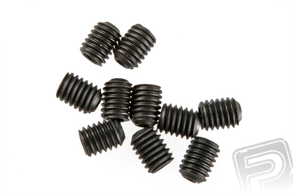M3x4mm imbusové šrouby (černé, 10 ks)
