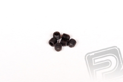 M4x4mm imbusové červíky (černé, 10 ks.)