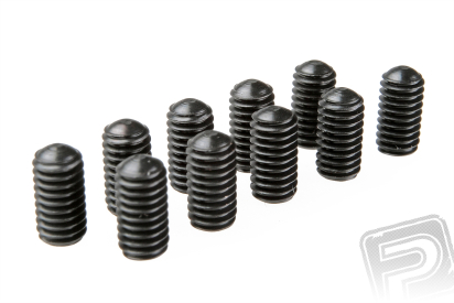 M4x8mm imbusové šrouby (černé, 10 ks)
