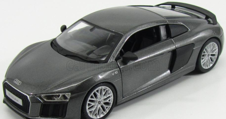 Maisto Audi R8 V10 Plus Coupe 2015 1:24 Šedý Metamfetaminový Uhlík