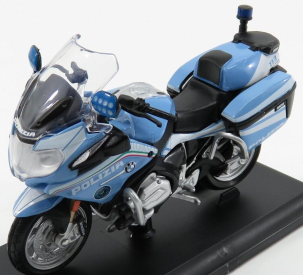 Maisto BMW R1200rt Polizia Stradale 2005 1:18 Světle Modrá Bílá