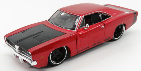 Maisto Dodge Chartger R/t Coupe 1969 1:24 Red Met Black