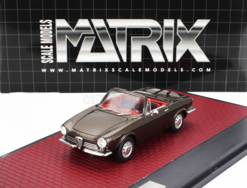 Matrix scale models Alfa romeo Giulia Gt Cabriolet Spider Prototipo 1963 1:43 Brown Met