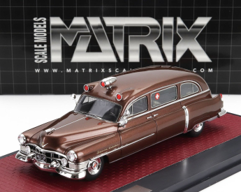 Matrix scale models Cadillac Superior Ambulance 1951 1:43 Brown Met