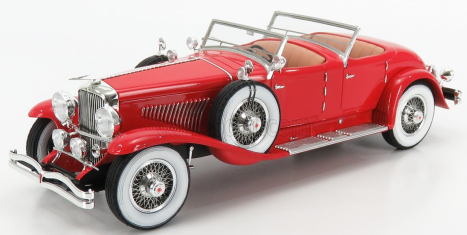 Matrix scale models Duesenberg Sj 2608 Torpedo Pheaton Walker Cabriolet Open 1930 1:18 Red