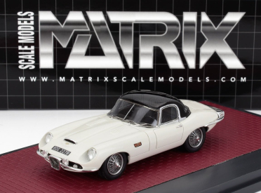 Matrix scale models Jaguar E-type Frua Roadster Closed 1964 1:43 Bílá