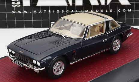 Matrix scale models Jensen Interceptor Siii Coupe 1975 1:43 Modrá Bílá