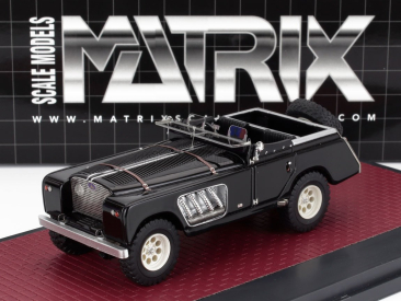 Matrix scale models Land rover 109 Bell Aurens Longnose Open 2008 1:43 Black
