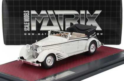 Matrix scale models Maybach Zeppelin Ds8 Cabriolet Open 1934 1:43 Bílá