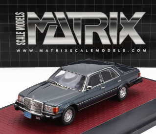 Matrix scale models Mercedes benz S-class 300sd Turbodiesel (w116) Usa Version 1977 1:43 Blue Met