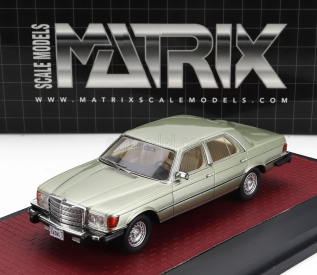 Matrix scale models Mercedes benz S-class 450se (w116) Usa Version 1977 1:43 Světle Zelená Met