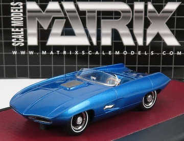 Matrix scale models Pontiac Vivant 77 Adams Spider 1965 1:43 Blue Met