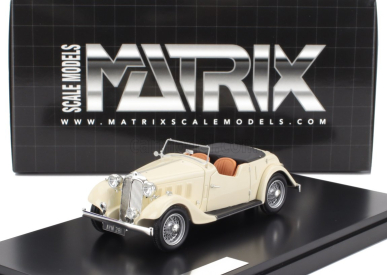 Matrix scale models Rover 12hp (p1) Tourer Cabriolet Open 1934 1:43 Bílá